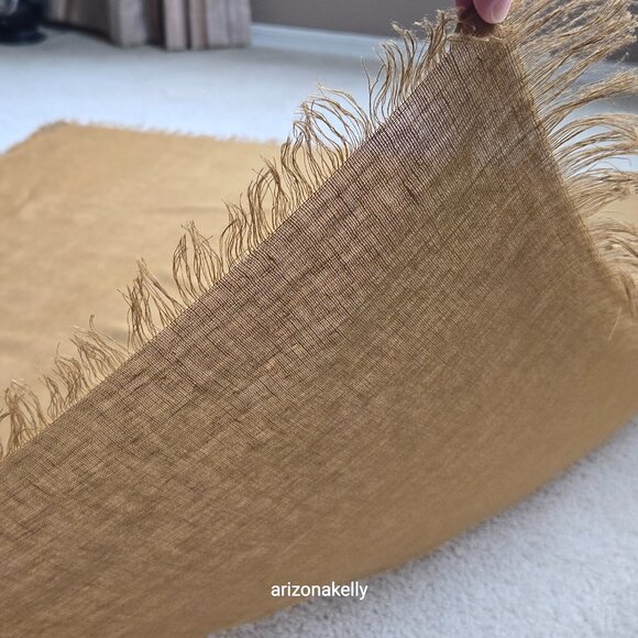 NWT Jenni Kayne Linen Shawl Scarf Copper - Picture 7 of 11